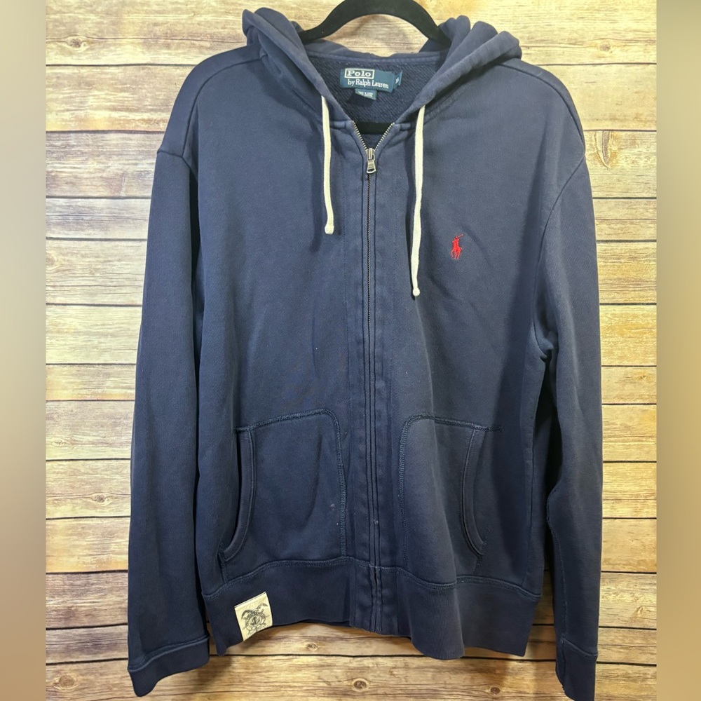Vintage Polo Ralph Lauren Zip Up Fleece Hoodie XL